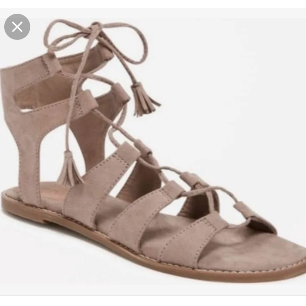 Lace up gladiator sandals